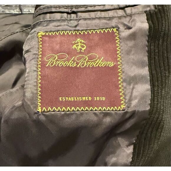 Brooks Brothers Boys Corduroy 3-Button Blazer Sz. 12 Brown Preppy Classic - Picture 4 of 10